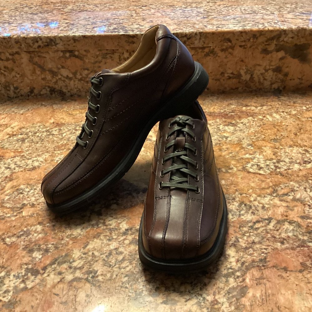 Men's BASS Size 9M Fulton Brown Lace-up Casual Shoes